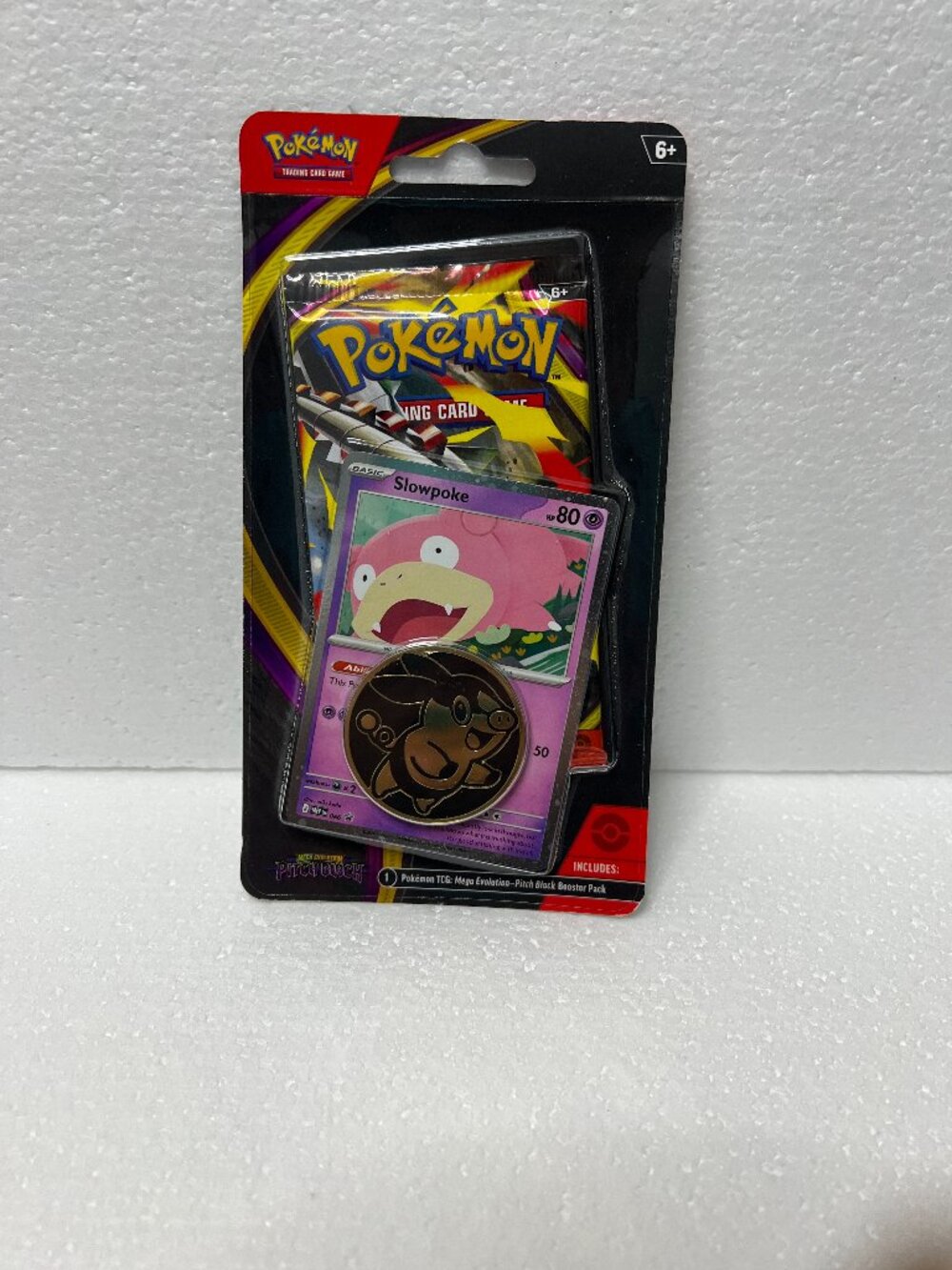 Pokémon TCG Mega Evolution Pitch Black Checklane Blister Pack Slowpoke Promo New